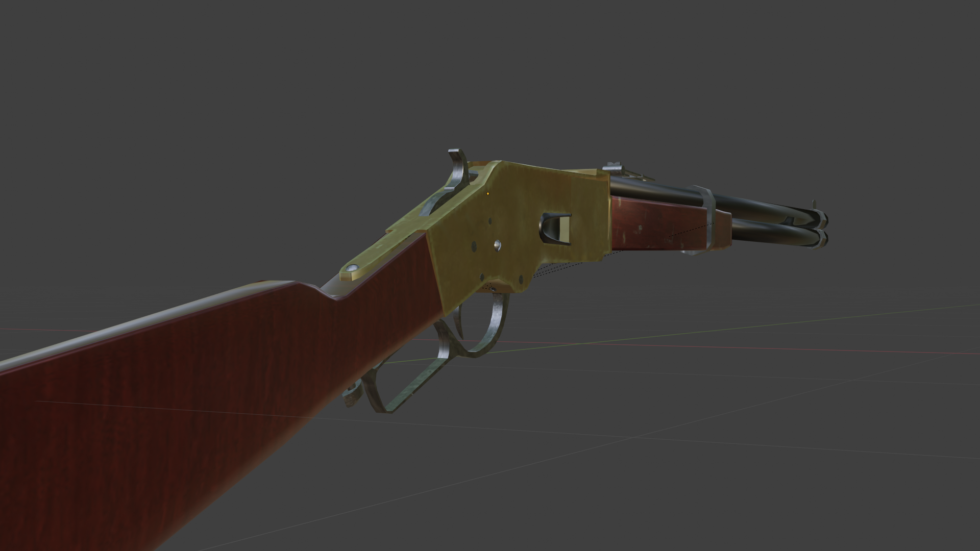 Winchester 1886 Yellowboy Trapper (LOW-POLY) preview image 3